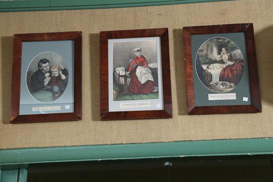 THREE CURRIER & IVES PRINTS. All