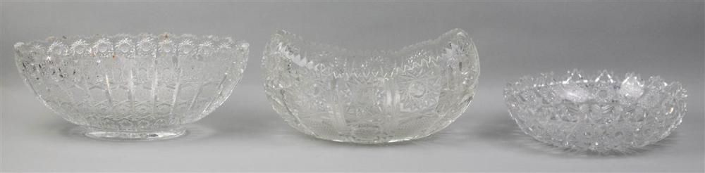 THREE CUT CRYSTAL SERVING