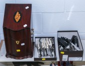 THREE CUTLERY SETS; GEORGIAN S