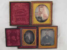 Three Daguerrotype cased