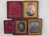 Three Daguerrotype cased portr