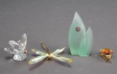 THREE DANIEL SWAROVSKI INSECT