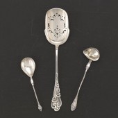 THREE DANISH 826 SILVER UTENSI