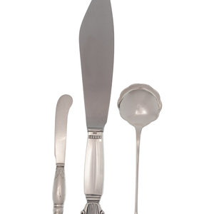 Three Danish Silver Flatware