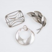 Three Danish Sterling Silver P