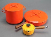 THREE DANSK AND OTHER ENAMEL D