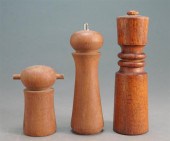 THREE DANSK TEAK PEPPER GRINDE