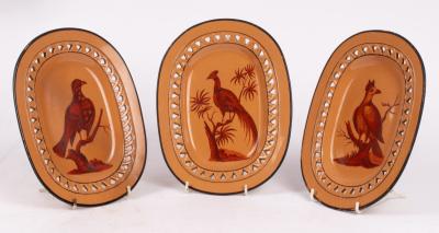 Three Davenport pierced stands,
