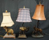 THREE DECORATED RESIN COMPOSIT