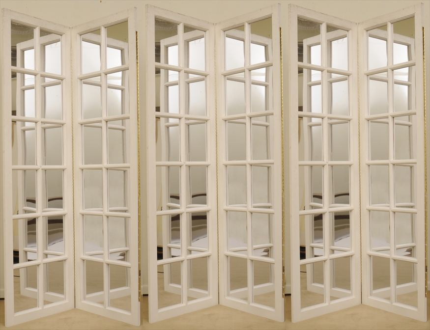 THREE DECORATIVE IVORY-PAINTED
