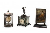 THREE DECORATIVE MINIATURE CLO