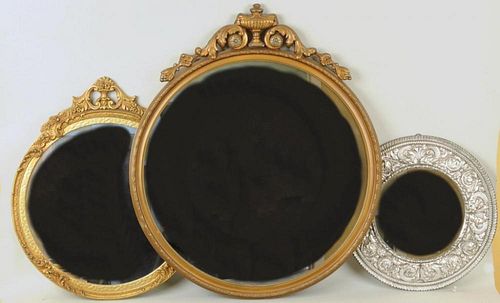 THREE DECORATIVE MIRRORSThree