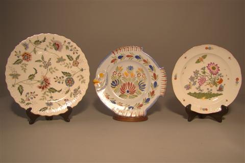 THREE DECORATIVE PLATES including a
