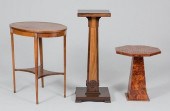 THREE DECORATIVE TABLES / STAN