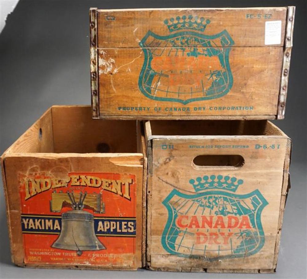 THREE DECORATIVE WOOD 'CANADA