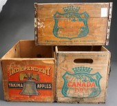 THREE DECORATIVE WOOD 'CANADA