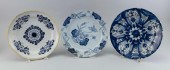 THREE DELFT CHARGERS 18TH CENT