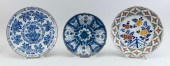 THREE DELFT CHARGERS 18TH CENT