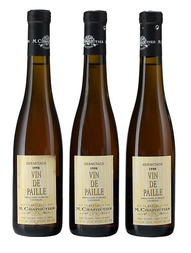 THREE DEMI-BOTTLES 1998 M.