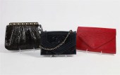 THREE DESIGNER EVENING BAGSThr