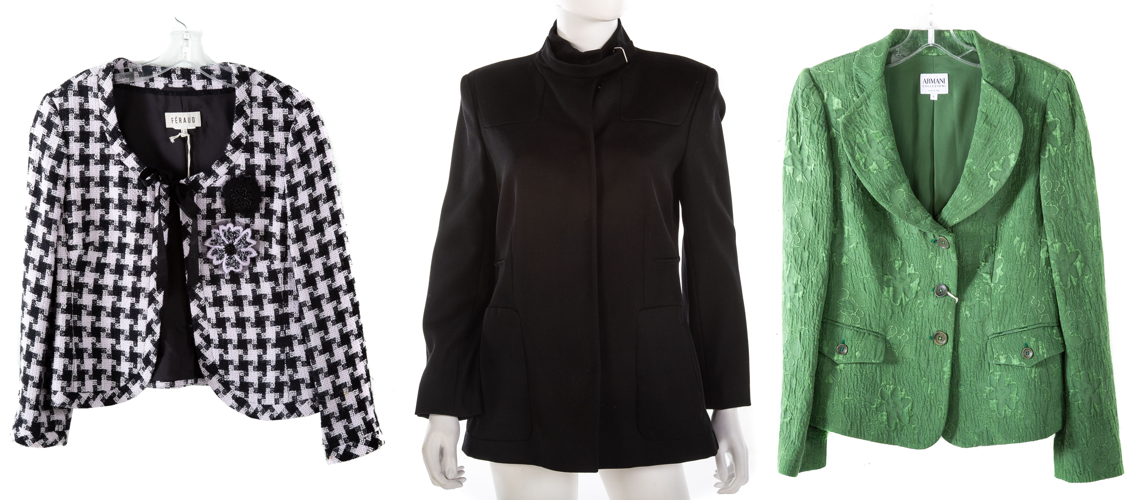THREE DESIGNER JACKETS Green Armani