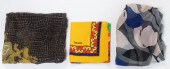 THREE DESIGNER SCARVES includi