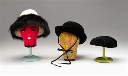 Three designer winter hats    1960s