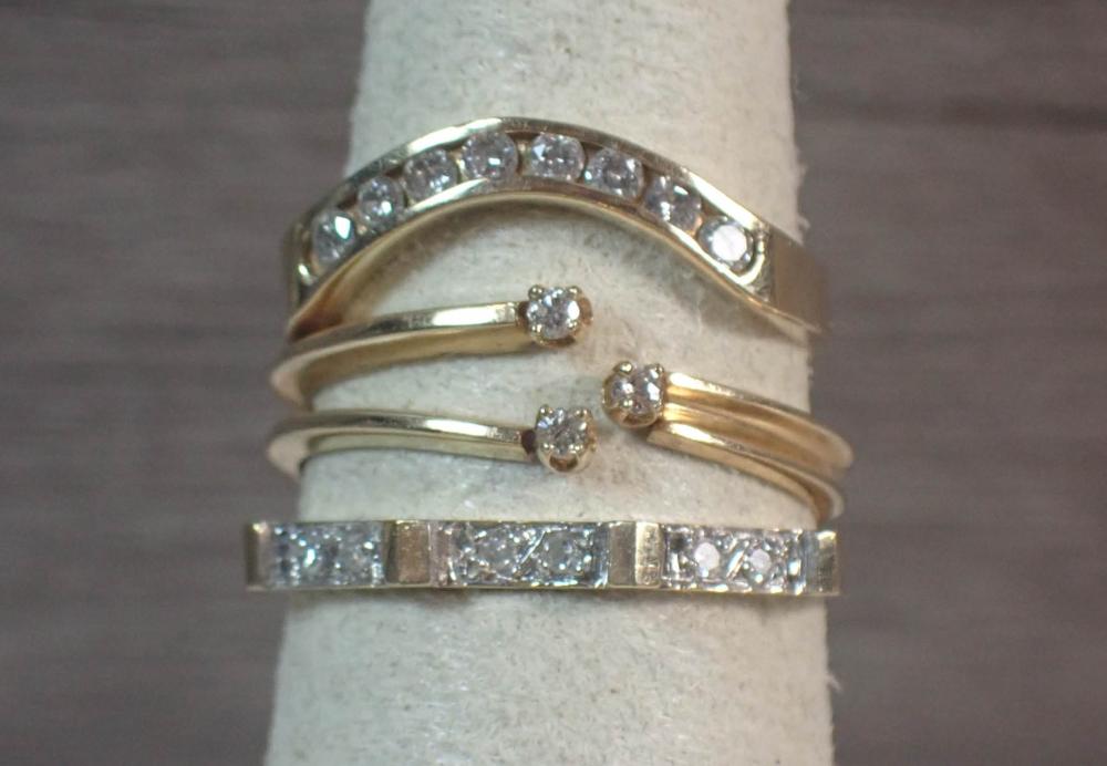 THREE DIAMOND AND FOURTEEN KARAT