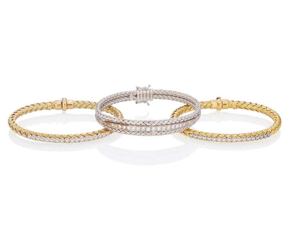 THREE DIAMOND BRACELETSThree