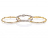 THREE DIAMOND BRACELETSThree d