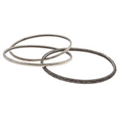 THREE DIAMOND, STERLING SILVER