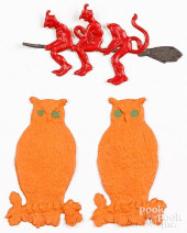 THREE DIE-CUT HALLOWEEN ITEMS<