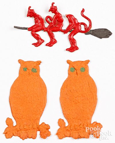 THREE DIE-CUT HALLOWEEN