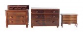 THREE DIMINUTIVE CHESTS, ALL W