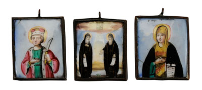 Three Diminutive Icons Russian,