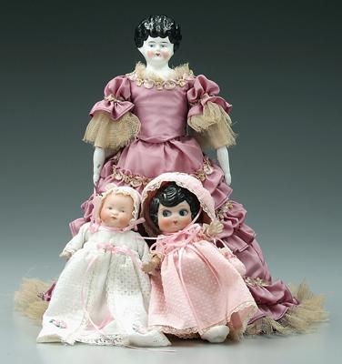 Three dolls: Victorian with