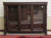 THREE-DOOR MAHOGANY CABINET BO