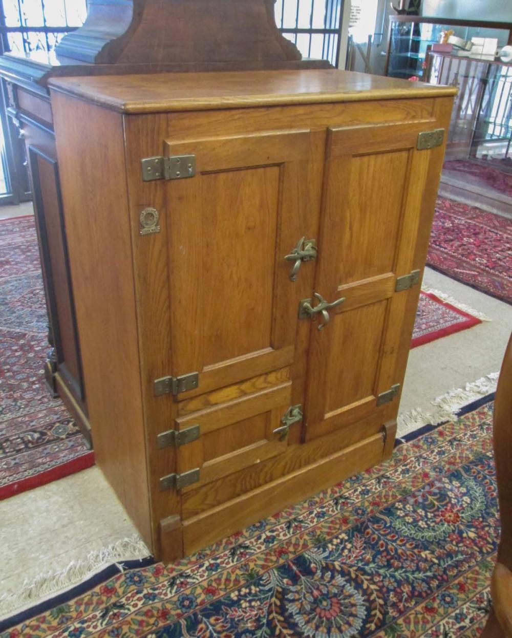 THREE-DOOR OAK ICEBOX, THE ALASKA