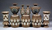 Three Doulton Lambeth ''Silico