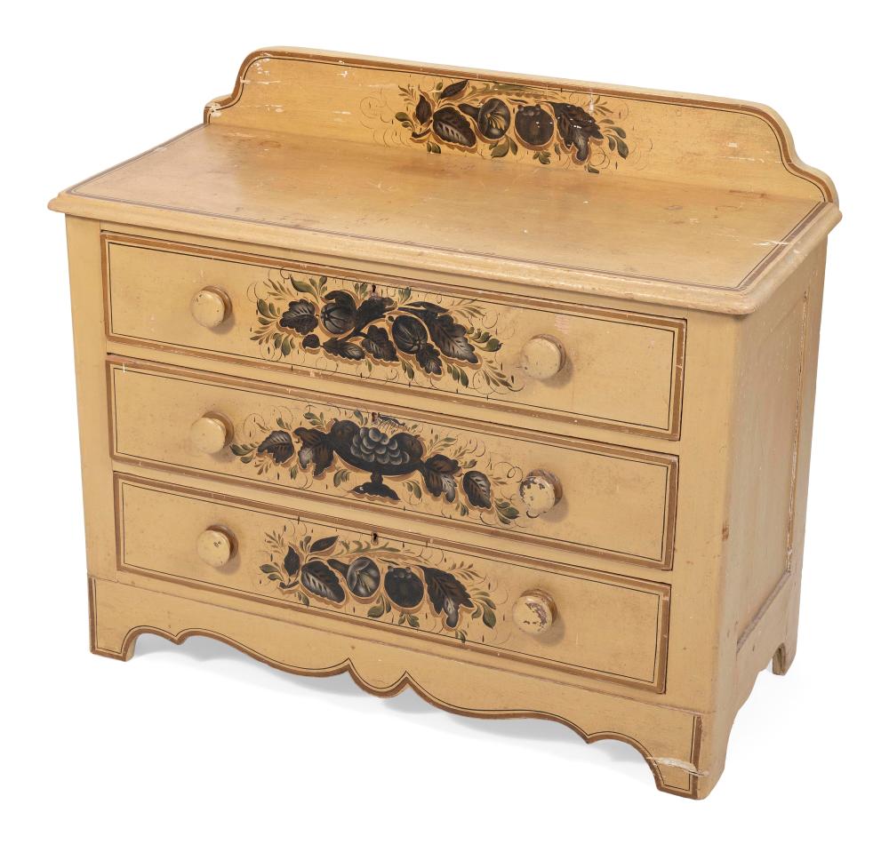 THREE-DRAWER COTTAGE BUREAU LATE