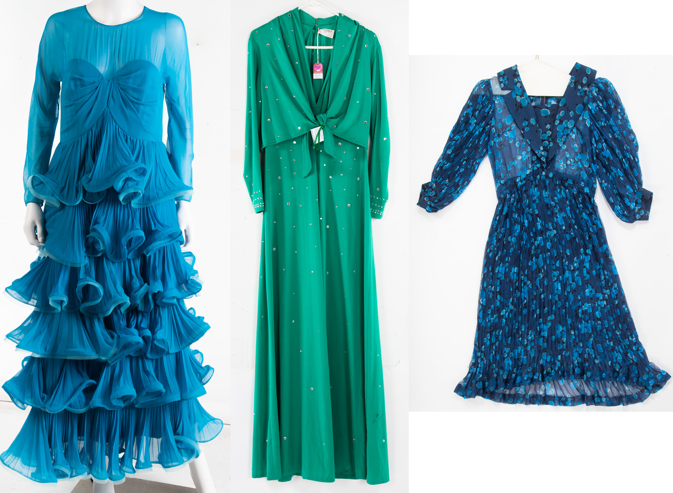 THREE DRESSES including vintage