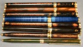 THREE DUPONT FOUNTAIN PENS WIT