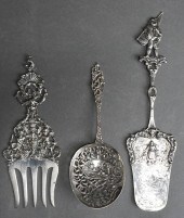 THREE DUTCH 833-SILVER SERVERS