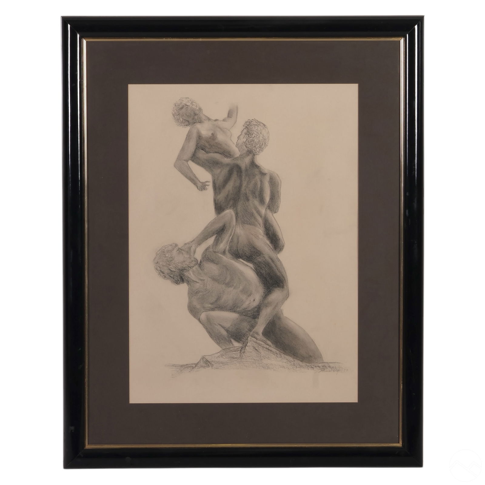 THREE DYNAMIC NUDES GRAPHITE