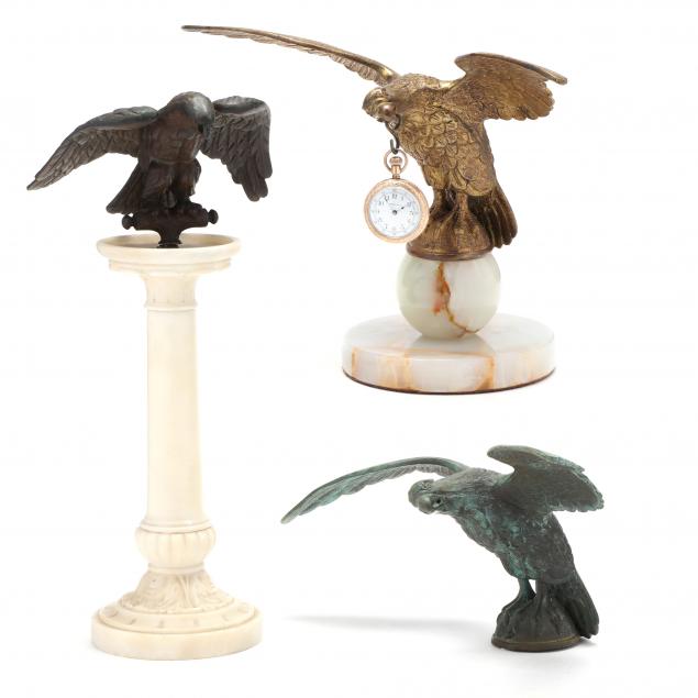 THREE EAGLE FORM POCKET WATCH