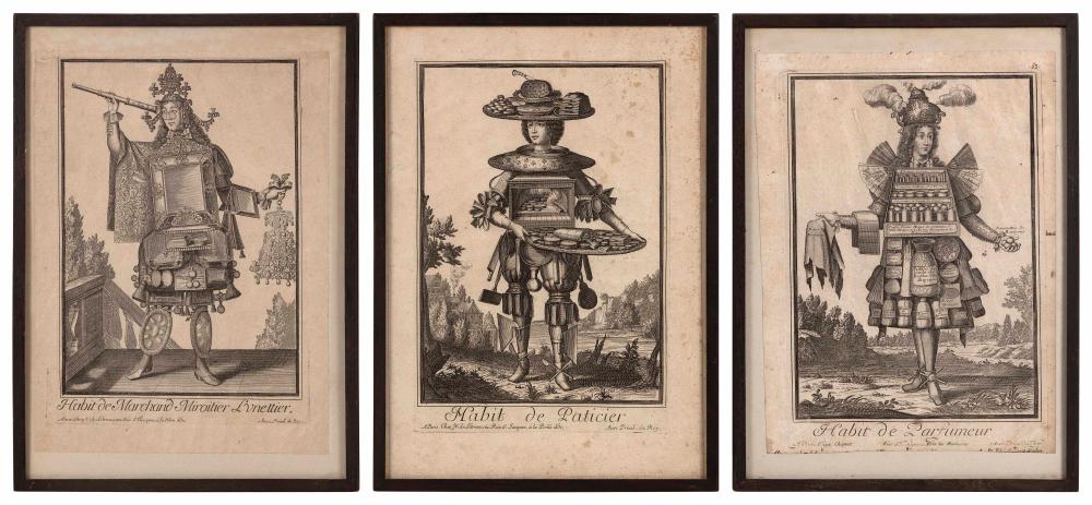THREE EARLY 18TH CENTURY ENGRAVINGS