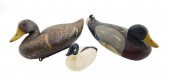 THREE EARLY 20TH C. DECOYS, PA