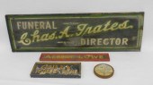 THREE EARLY ADVERTISING SIGNS