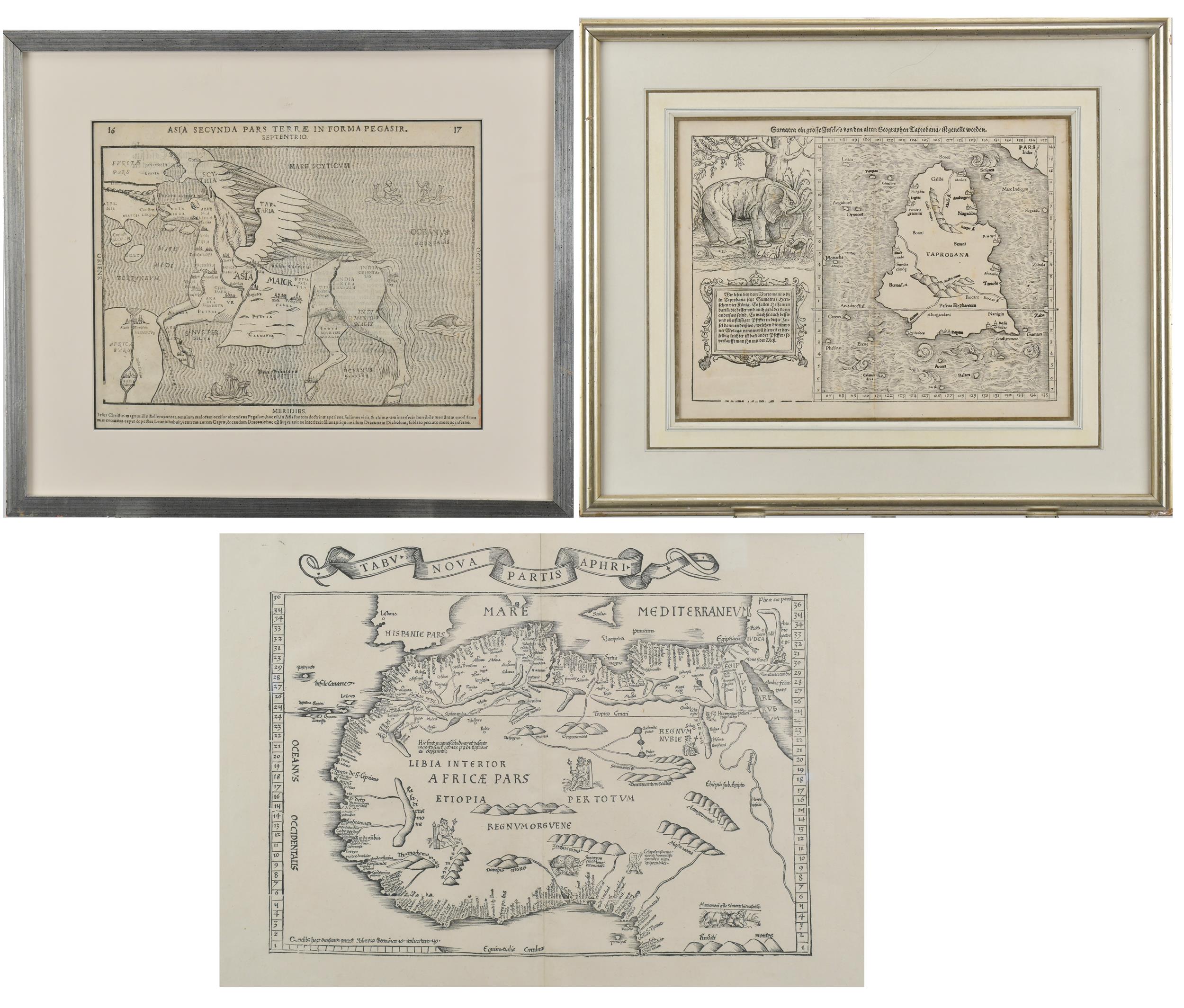 THREE EARLY AFRICAN MAPS. Three