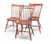 THREE EARLY AMERICAN CHAIRS. F
